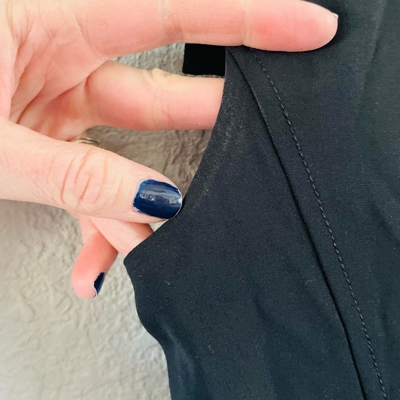 J. Crew Italian Stretch Wool Black Cap Sleeve Cocktail Dress - Picture 6 of 13